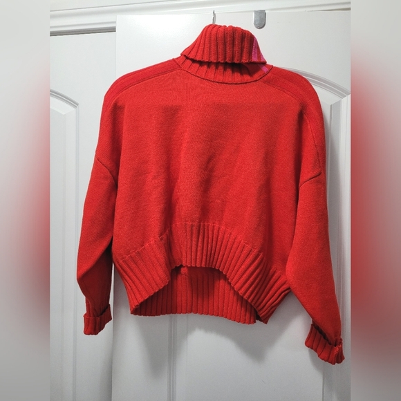 Adidas x IVY PARK red sweater with three pink stripes, size Small - Picture 1 of 8